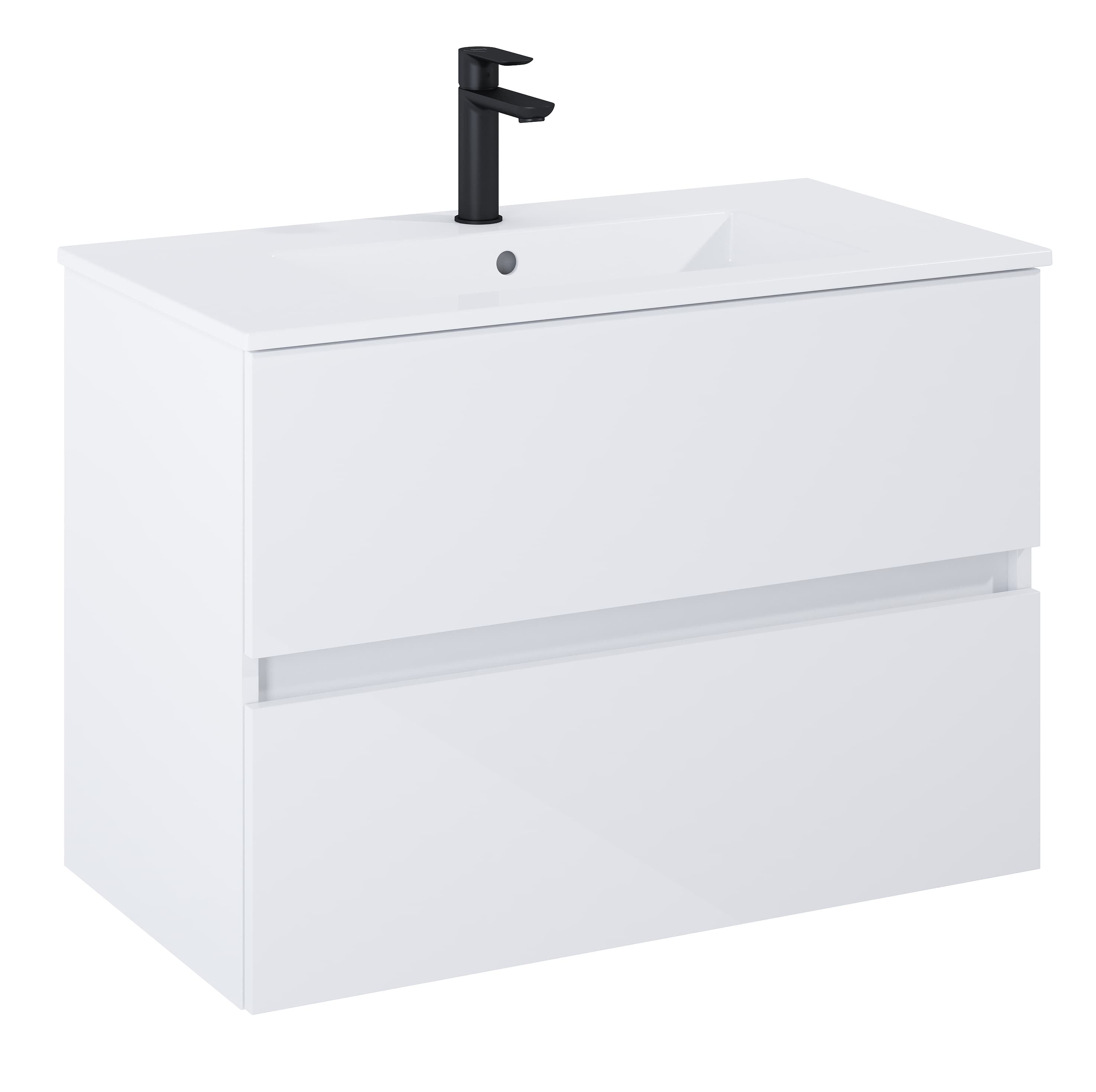 Συνθέσεις Επίπλων Μπάνιου Glossy White N-Cube A852505806 Roca